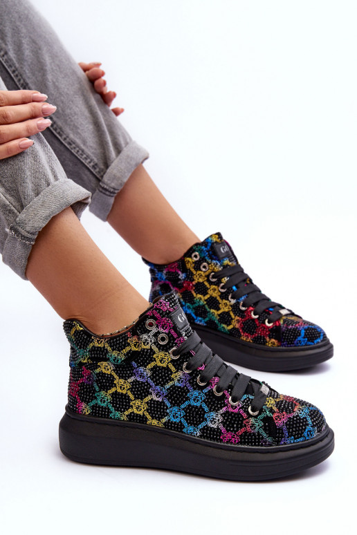 spordijalatsid platvormiga Rhinestones GOE MM2N4009 msuud spordijalatsid platvormiga Rhinestones GOE MM2N4009 msuud