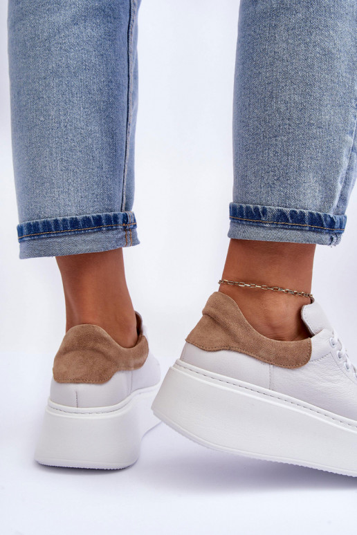 Pealiste omad spordijalatsid Pealhk platvormil valget värvi Lemar 10150 Pealiste omad spordijalatsid Pealhk platvormil valget värvi Lemar 10150