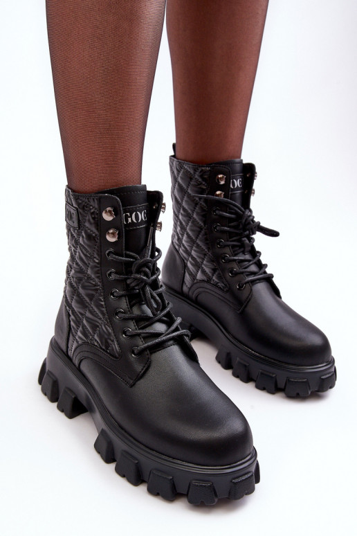 Pealhk saapad laiade nööridega GOE MM2N4021 msuud Pealhk saapad laiade nööridega GOE MM2N4021 msuud