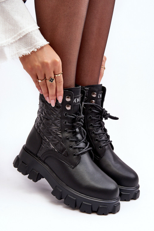 Pealhk saapad laiade nööridega GOE MM2N4021 msuud Pealhk saapad laiade nööridega GOE MM2N4021 msuud