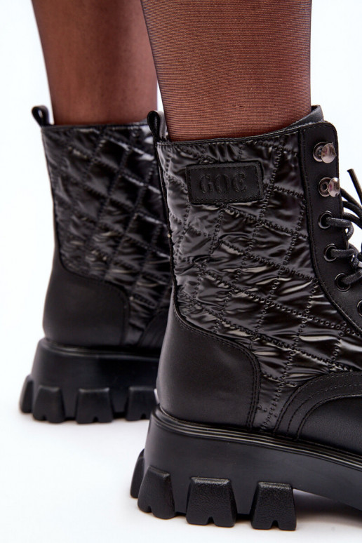 Pealhk saapad laiade nööridega GOE MM2N4021 msuud Pealhk saapad laiade nööridega GOE MM2N4021 msuud