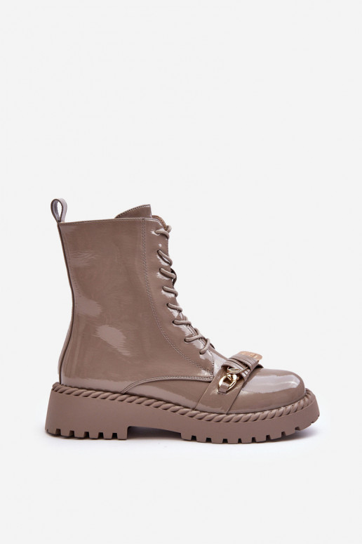 Pealiste omad Laque saapad kaunistustega beeži värvi S.Barski MR870-67 Pealiste omad Laque saapad kaunistustega beeži värvi S.Barski MR870-67