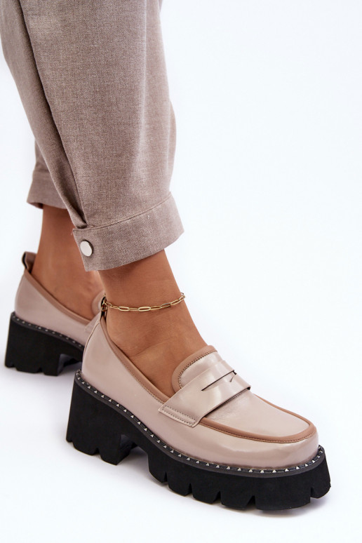 Pealhk Pealiste omad Mokassiinid D&A MR870-32 beeži värvi Pealhk Pealiste omad Mokassiinid D&A MR870-32 beeži värvi