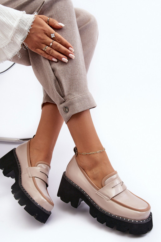 Pealhk Pealiste omad Mokassiinid D&A MR870-32 beeži värvi Pealhk Pealiste omad Mokassiinid D&A MR870-32 beeži värvi