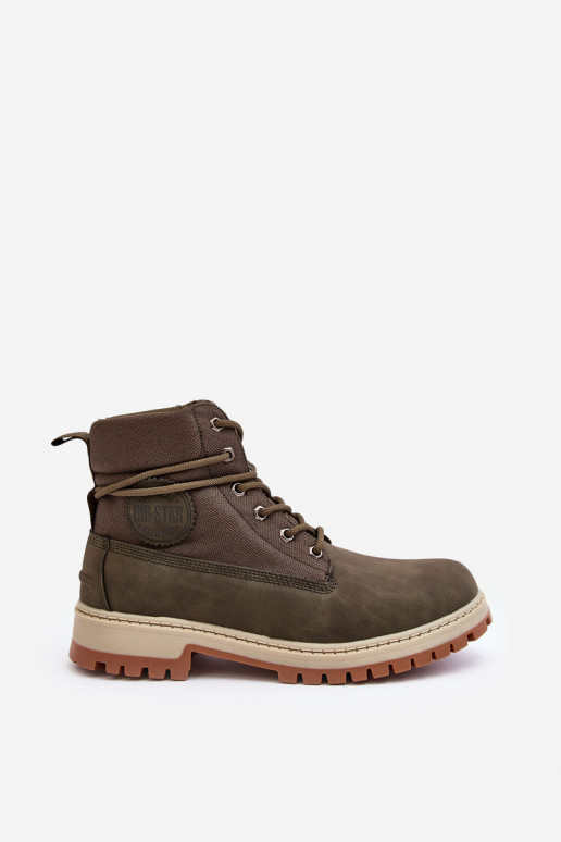 meeste omad Pealiste poolsaapad jalanõud Memory Foam Khakivärvi Big Star KK174205 meeste omad Pealiste poolsaapad jalanõud Memory Foam Khakivärvi Big Star KK174205