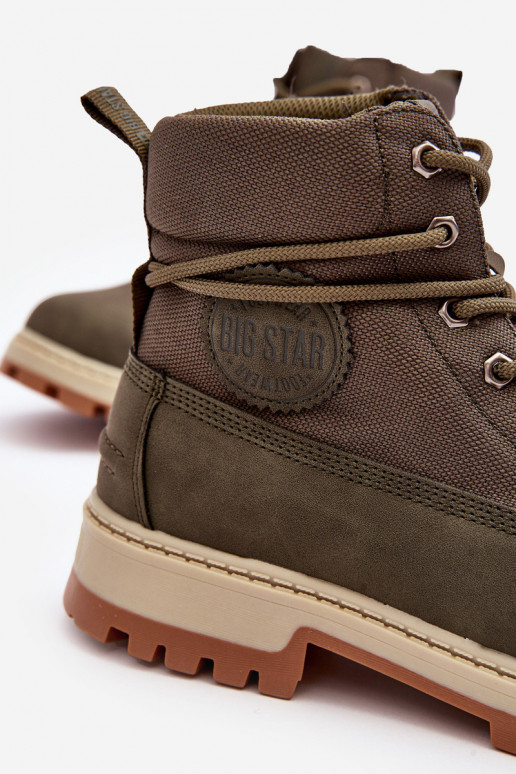 meeste omad Pealiste poolsaapad jalanõud Memory Foam Khakivärvi Big Star KK174205 meeste omad Pealiste poolsaapad jalanõud Memory Foam Khakivärvi Big Star KK174205