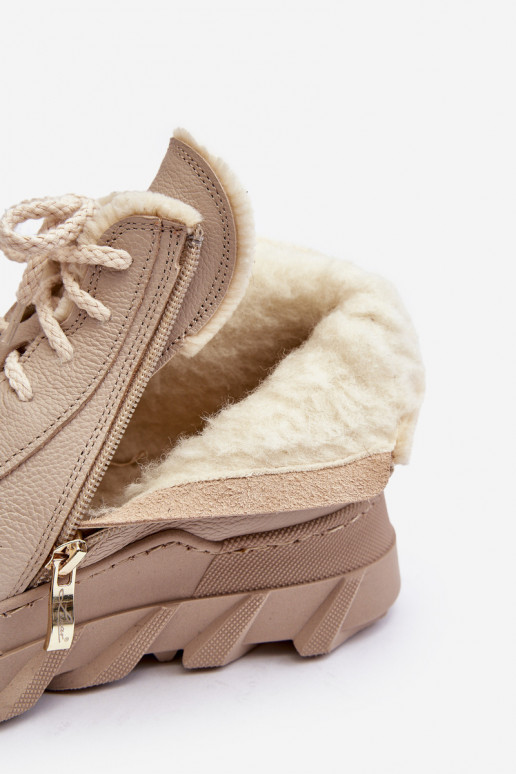 voodriga Pealhk Pealiste poolsaapad platvormiga beeži värvi Lemar Jevette