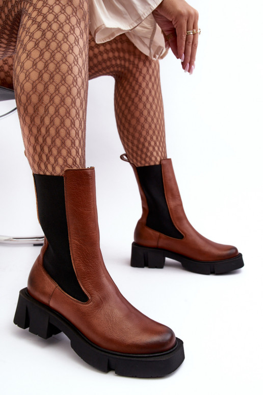 Saapad Laura Messi 2693/229 pruunid värvi