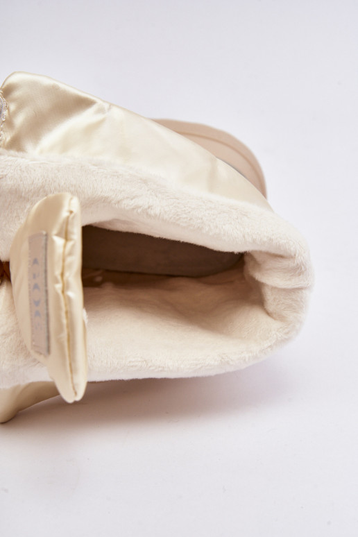 nööpidega lumesaapad Pealiste omad Paksu talla peal tõmblukuga GOE MM2N4079 beeži värvi nööpidega lumesaapad Pealiste omad Paksu talla peal tõmblukuga GOE MM2N4079 beeži värvi