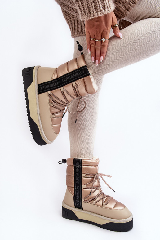 nööpidega lumesaapad Pealiste omad Paksu talla peal Vegan D.Franklin DFSH371006 beeži värvi nööpidega lumesaapad Pealiste omad Paksu talla peal Vegan D.Franklin DFSH371006 beeži värvi