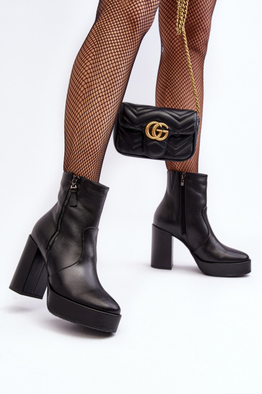 Pealiste poolsaapad kõrge jämeda kontsaga Ja platvormi Laura Messi 2690 msuud