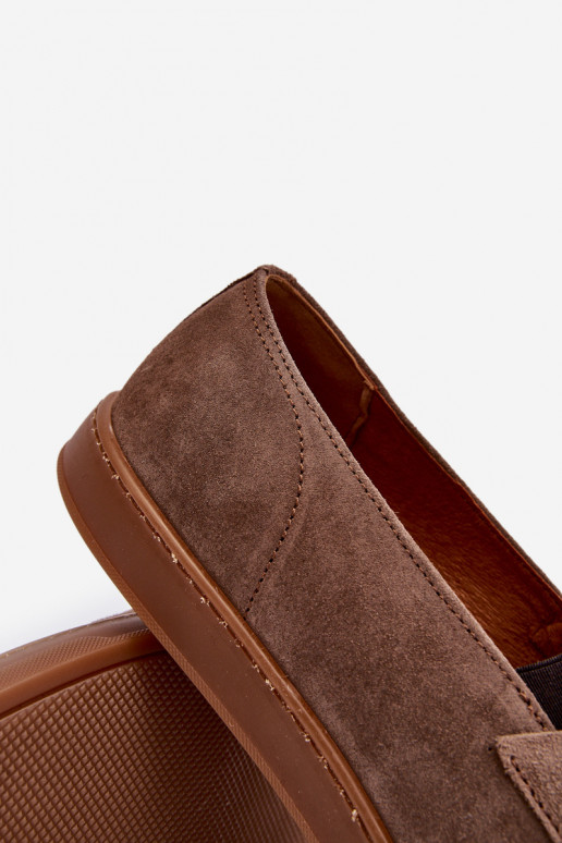 meeste omad seemisnakhsed Mokassiinid jalatsid Zazoo 1566 pruunid värvi