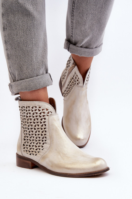 Zazoo 2791 Pealhk Saapad Kuldset värvi Zazoo 2791 Pealhk Saapad Kuldset värvi