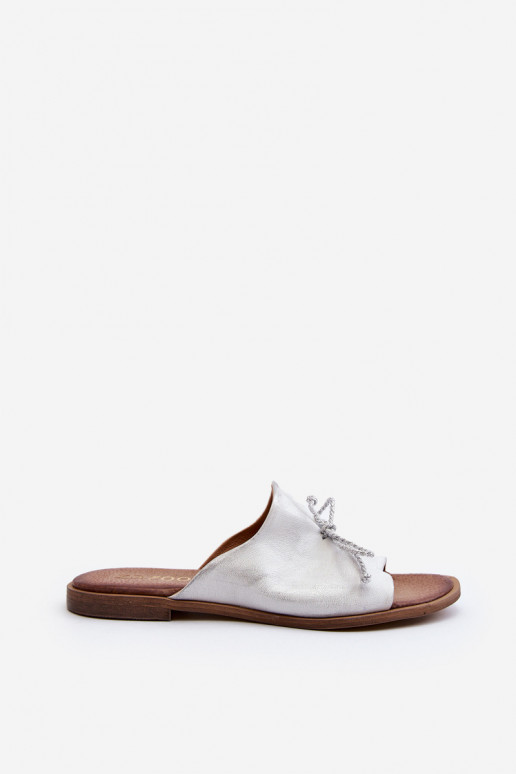 Zazoo 2659 Plätud naturaalsest nahast Pealiste omad Hõbedat värvi Zazoo 2659 Plätud naturaalsest nahast Pealiste omad Hõbedat värvi