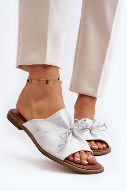 Zazoo 2659 Plätud naturaalsest nahast Pealiste omad Hõbedat värvi Zazoo 2659 Plätud naturaalsest nahast Pealiste omad Hõbedat värvi