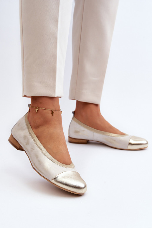 Zazoo 2890 Baleriinad Kuldset värvi Pühkinud