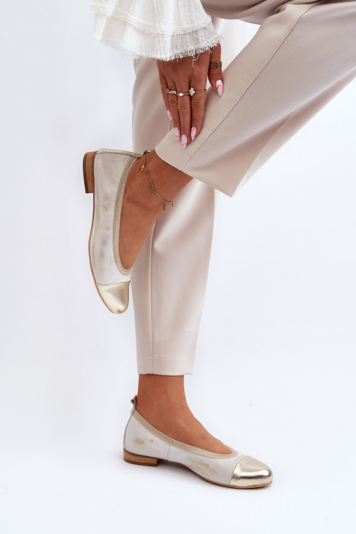 Zazoo 2890 Baleriinad Kuldset värvi Pühkinud