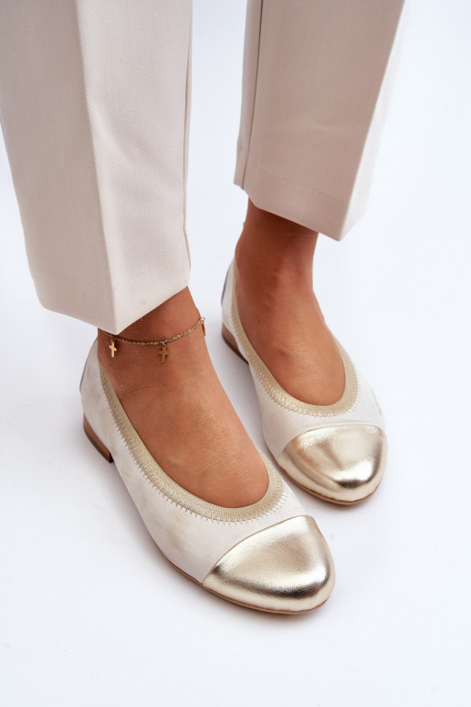 Zazoo 2890 Baleriinad Kuldset värvi Pühkinud