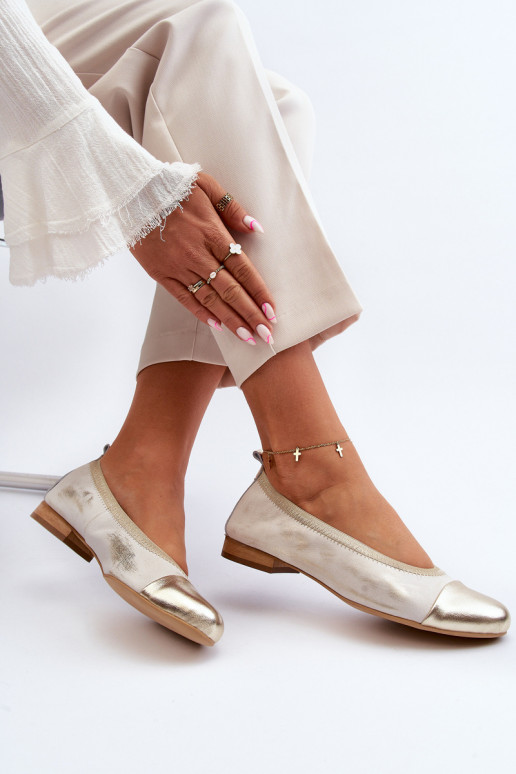 Zazoo 2890 Baleriinad Kuldset värvi Pühkinud