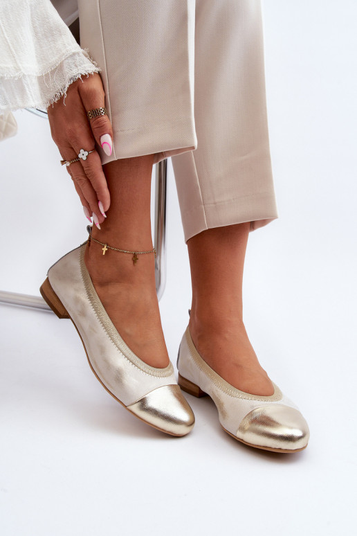 Zazoo 2890 Baleriinad Kuldset värvi Pühkinud