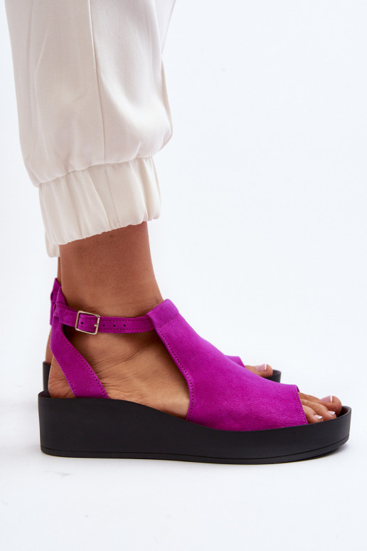 Zazoo 2914 Pealistesandaalid tumeroosad värvi Zazoo 2914 Pealistesandaalid tumeroosad värvi