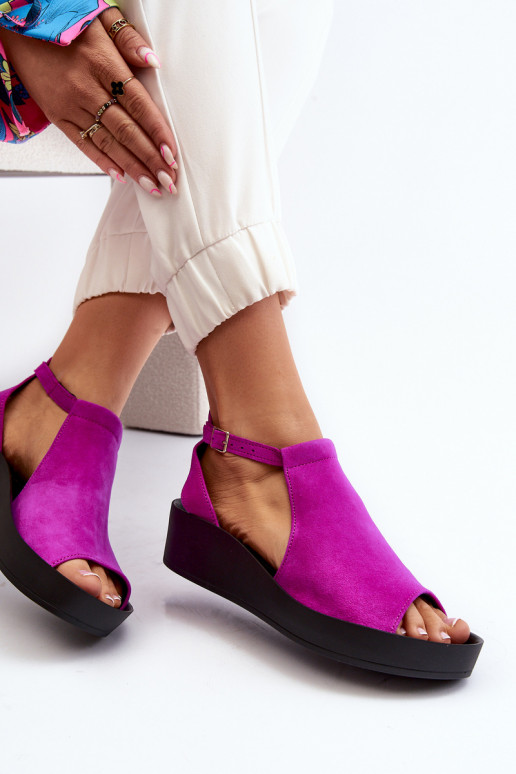 Zazoo 2914 Pealistesandaalid tumeroosad värvi Zazoo 2914 Pealistesandaalid tumeroosad värvi