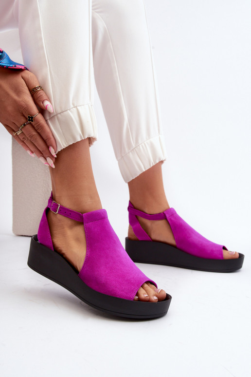 Zazoo 2914 Pealistesandaalid tumeroosad värvi Zazoo 2914 Pealistesandaalid tumeroosad värvi