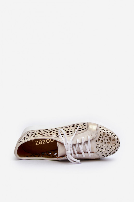 Zazoo 2821 Pealhk jalatsid Pealiste omad Ažuurne Kuldset värvi Zazoo 2821 Pealhk jalatsid Pealiste omad Ažuurne Kuldset värvi