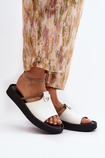 Zazoo 2896 naiste plätud Pealhk valget värvi 2