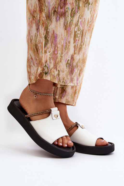 Zazoo 2896 naiste plätud Pealhk valget värvi Zazoo 2896 naiste plätud Pealhk valget värvi