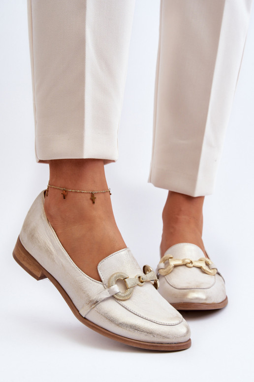 Zazoo 2880 Pealiste omad Mokassiinid Pealhk kaunistustega Kuldset värvi Zazoo 2880 Pealiste omad Mokassiinid Pealhk kaunistustega Kuldset värvi