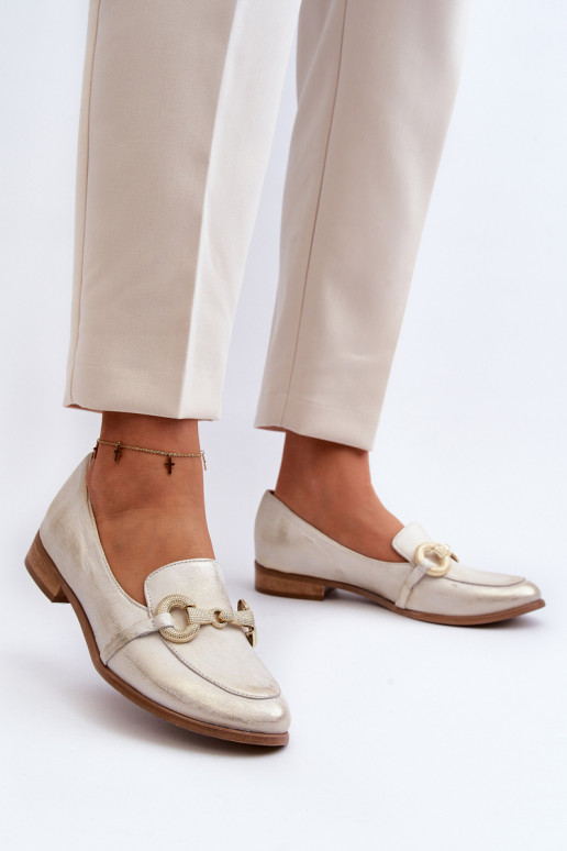 Zazoo 2880 Pealiste omad Mokassiinid Pealhk kaunistustega Kuldset värvi Zazoo 2880 Pealiste omad Mokassiinid Pealhk kaunistustega Kuldset värvi