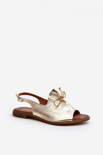 Zazoo 2898 Pealhk Sellel ondalad sandaalid Kuldset värvi
