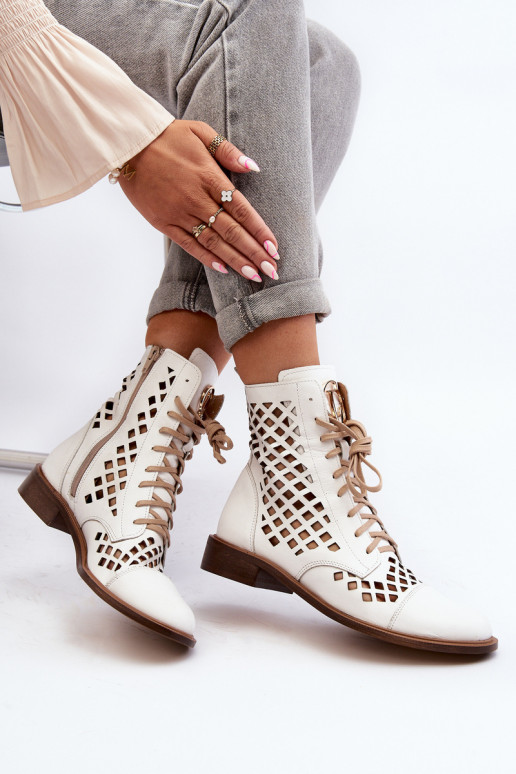 Zazoo 2695 Ažuurne Pealhk Pealiste poolsaapad valget värvi Zazoo 2695 Ažuurne Pealhk Pealiste poolsaapad valget värvi