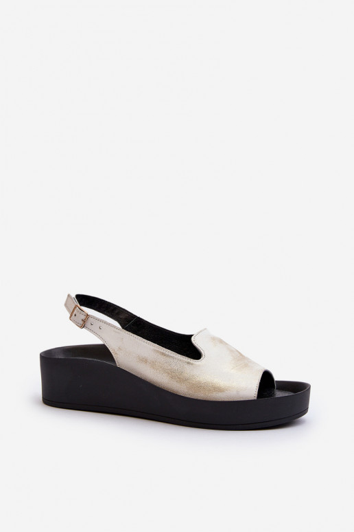 Zazoo 2893 Pealistesandaalid Pealhk na Paksj Podeszsisseie Kuldset värvi Przecierany Zazoo 2893 Pealistesandaalid Pealhk na Paksj Podeszsisseie Kuldset värvi Przecierany