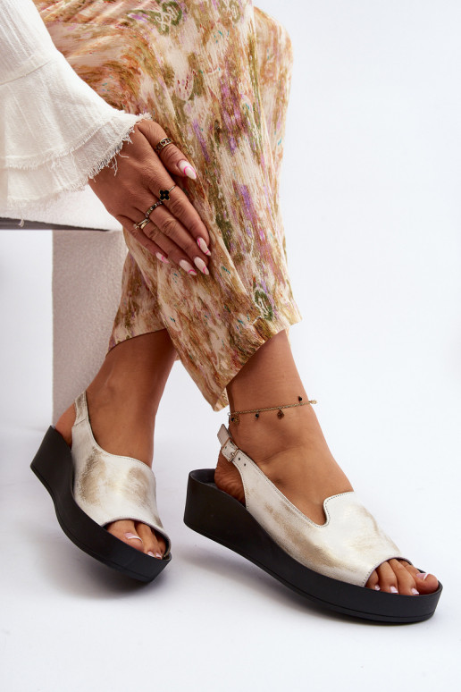 Zazoo 2893 Pealistesandaalid Pealhk na Paksj Podeszsisseie Kuldset värvi Przecierany Zazoo 2893 Pealistesandaalid Pealhk na Paksj Podeszsisseie Kuldset värvi Przecierany