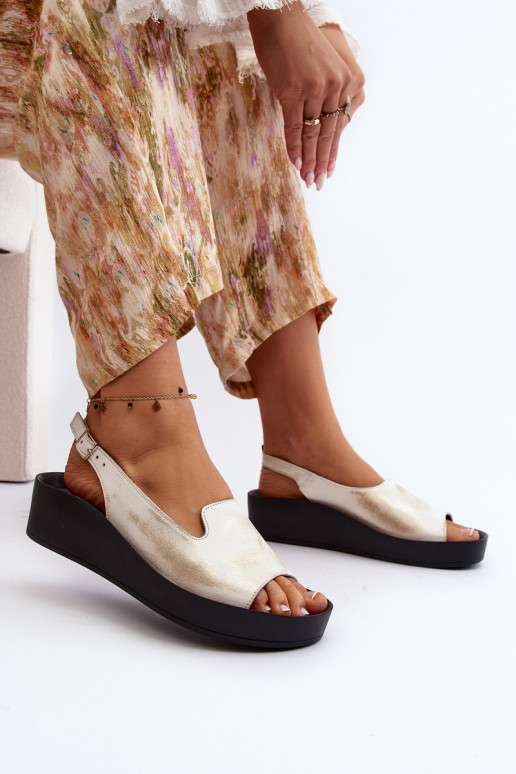 Zazoo 2893 Pealistesandaalid Pealhk na Paksj Podeszsisseie Kuldset värvi Przecierany Zazoo 2893 Pealistesandaalid Pealhk na Paksj Podeszsisseie Kuldset värvi Przecierany