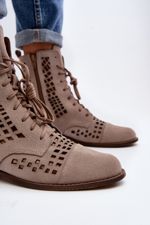 Zazoo 2627 Ažuurne Pealhk Pealiste poolsaapad beeži värvi Zazoo 2627 Ažuurne Pealhk Pealiste poolsaapad beeži värvi