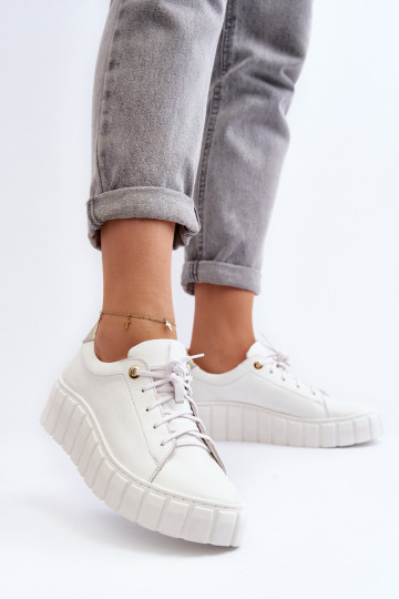 Zazoo 2919 Pealiste omad Pealhk jalatsid Paksu talla peal valget värvi