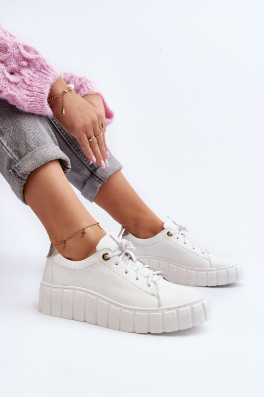 Zazoo 2919 Pealiste omad Pealhk jalatsid Paksu talla peal valget värvi Zazoo 2919 Pealiste omad Pealhk jalatsid Paksu talla peal valget värvi