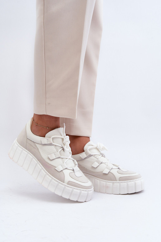 Pealiste omad Pealhk spordijalatsid platvormiga M01/1 Zazoo Elevandiluu värvi