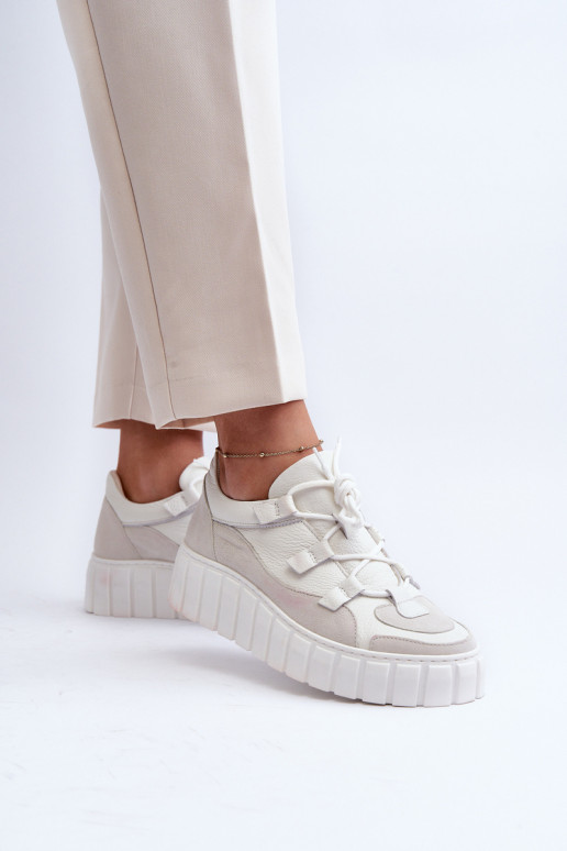 Pealiste omad Pealhk spordijalatsid platvormiga M01/1 Zazoo Elevandiluu värvi