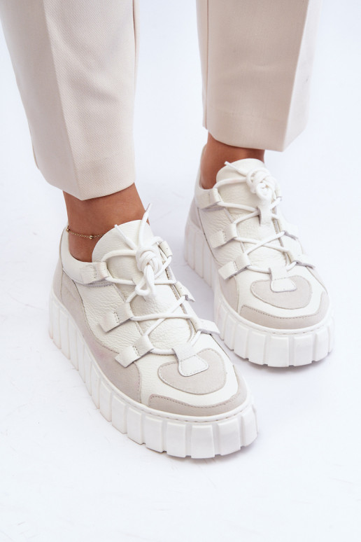 Pealiste omad Pealhk spordijalatsid platvormiga M01/1 Zazoo Elevandiluu värvi