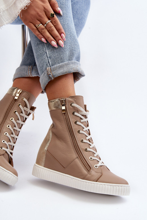 Zazoo 3081 Pealhk naiste saapad Kiilu peal beeži värvi Zazoo 3081 Pealhk naiste saapad Kiilu peal beeži värvi