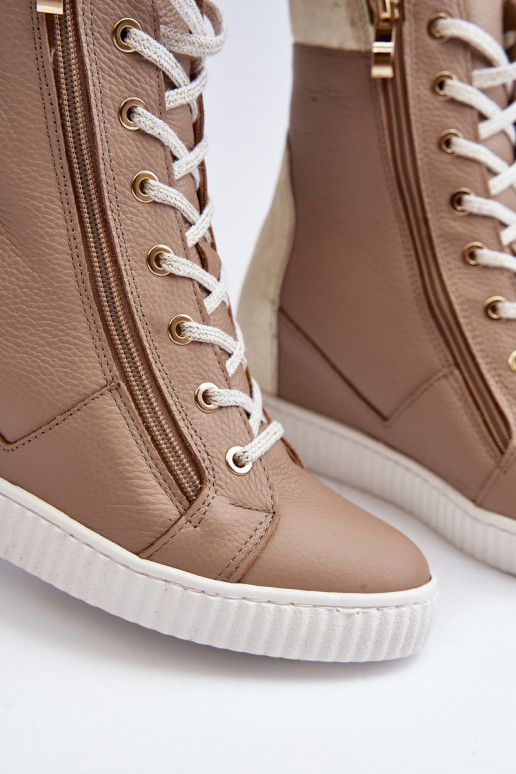 Zazoo 3081 Pealhk naiste saapad Kiilu peal beeži värvi Zazoo 3081 Pealhk naiste saapad Kiilu peal beeži värvi