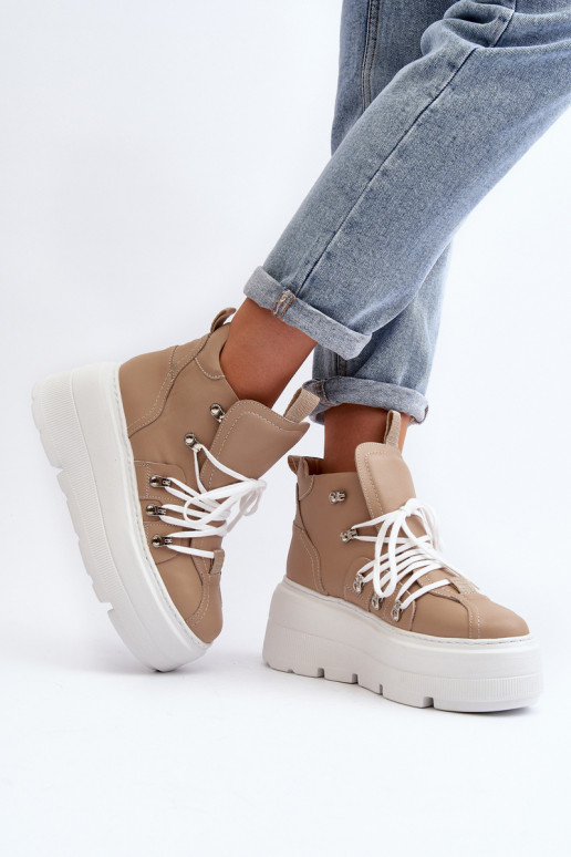 Zazoo 3416 Pealhk Pealiste omad spordijalatsid beeži värvi Zazoo 3416 Pealhk Pealiste omad spordijalatsid beeži värvi