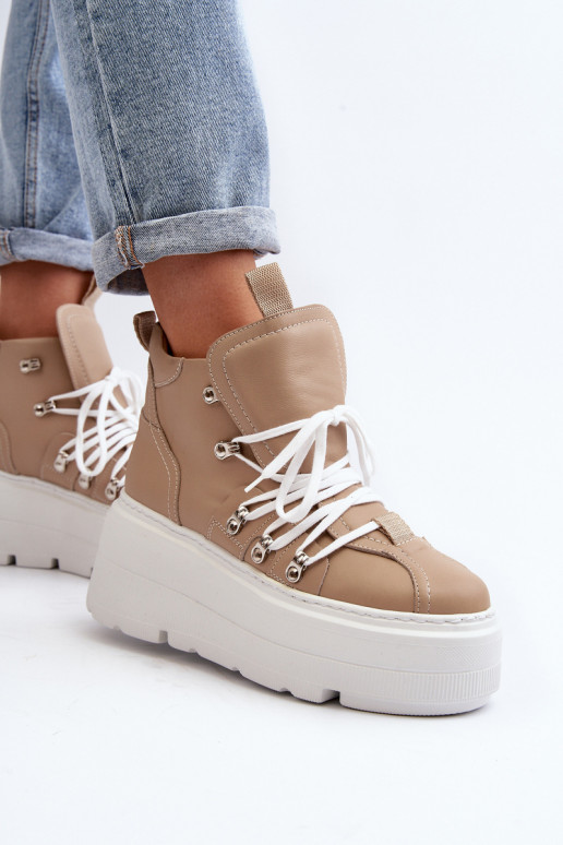 Zazoo 3416 Pealhk Pealiste omad spordijalatsid beeži värvi Zazoo 3416 Pealhk Pealiste omad spordijalatsid beeži värvi