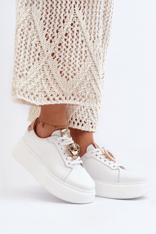 Pealiste omad Pealhk Sneakers tüüpi jalanõud CheBello 4411 valget värvi Pealiste omad Pealhk Sneakers tüüpi jalanõud CheBello 4411 valget värvi