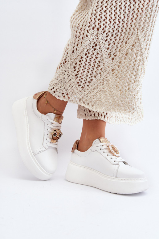 Pealiste omad Pealhk Sneakers tüüpi jalanõud CheBello 4411 valget värvi Pealiste omad Pealhk Sneakers tüüpi jalanõud CheBello 4411 valget värvi