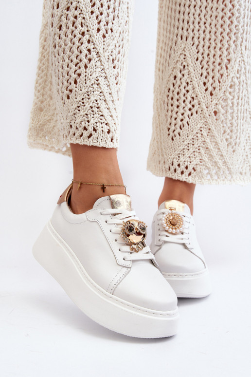 Pealiste omad Pealhk Sneakers tüüpi jalanõud CheBello 4411 valget värvi Pealiste omad Pealhk Sneakers tüüpi jalanõud CheBello 4411 valget värvi